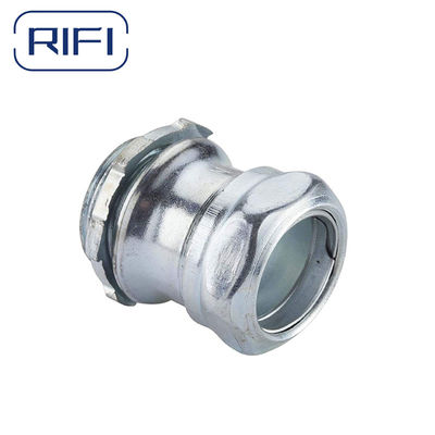 Galvanised Metal IMC Conduit Fittings Electrical Connector Compression Type
