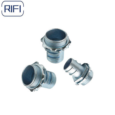 Flexible Metal 1 Inch Conduit Fittings Zinc Screw In Connector