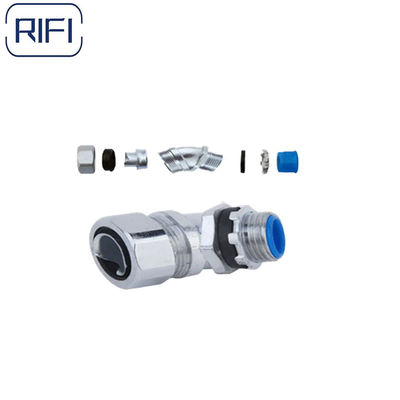 OEM Flexible Conduit And Fittings Flexible Metal Conduit Connectors 90 Degree