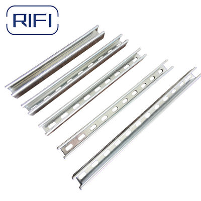Silver 41mm Strut Channel And Fittings Wall Mount C Shape