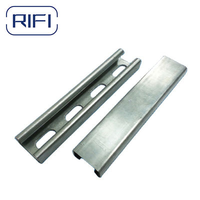 Silver 41mm Strut Channel And Fittings Wall Mount C Shape