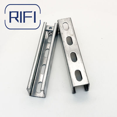 41mm GI Pre Galvnaized  Strut Channel And Fittings Thickness 14 Gauge