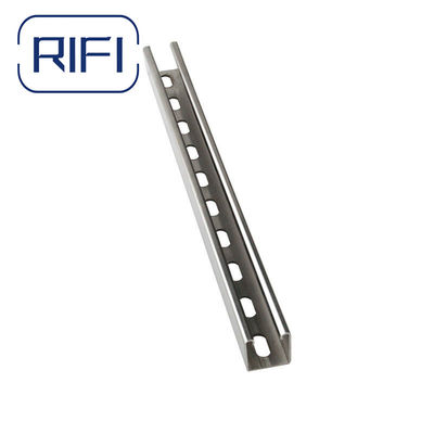 Wall Mount Stainless Steel Unistrut Slotted Strut Channel  With 0.8mm-3mm Thickness