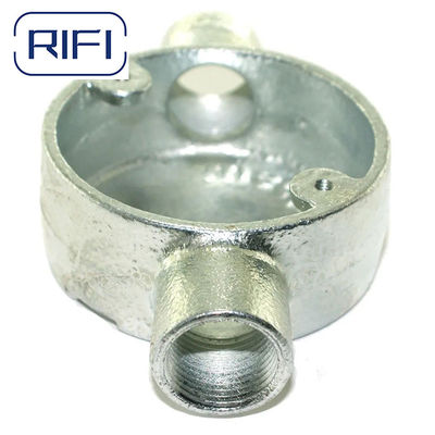 20mm Through Way Circular Junction Box For Surface Mounting BS4568 Standard