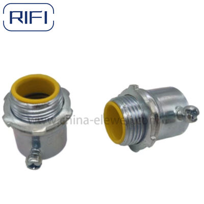 EMT Electrical Conduit Pipe Steel Set Screw Connector With Or Without Insulated
