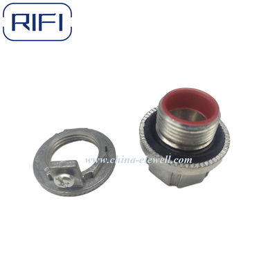 RIFI Red Insulated 3/4 Inch Grounding Threaded Hub Zinc Die Cast