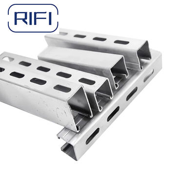 Profile Steel Power Strut Channel Type Unistrut C Shape Hot Dip Galvanized Steel Sloted Channel