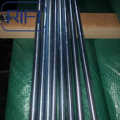 Electro Galvanized M8 M10 M12 Steel Threaded Rods DIN975 DIN976 Standard 3 Meter