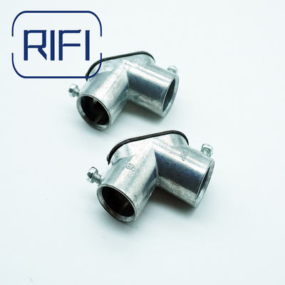 EMT To EMT Pull Elbow With Gasket And Inspection Cover Zinc Die Cast Electrical Conduit Fittings