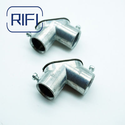EMT To EMT Pull Elbow With Gasket And Inspection Cover Zinc Die Cast Electrical Conduit Fittings
