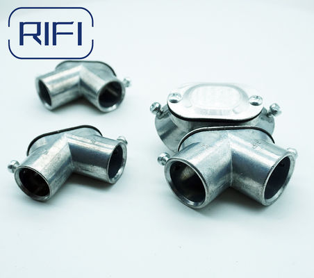 Electrical Conduit EMT Fittings Zinc Die Cast EMT Inside 90 Degree Corner Pulling Elbows With Set Screw