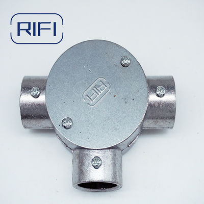 3/4" Aluminum Die Cast EMT Round Box Set Screw Type EMT Junction Box