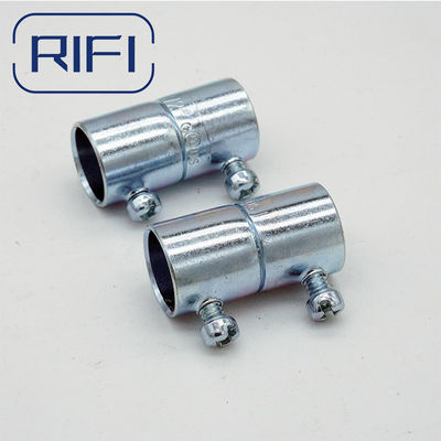 UL Standard EMT Conduit Fittings Set Screw Steel Coupling For Electrical Projects