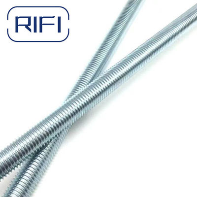 Silver Zinc Plated Steel Fasteners For All Thread Bar Metric Threaded Hardware Rods