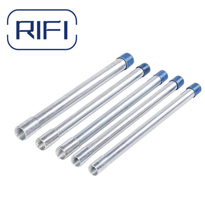 UL Certified Zinc Plated Silver Threaded IMC Conduit Pipe For Electrical Conduit Systems