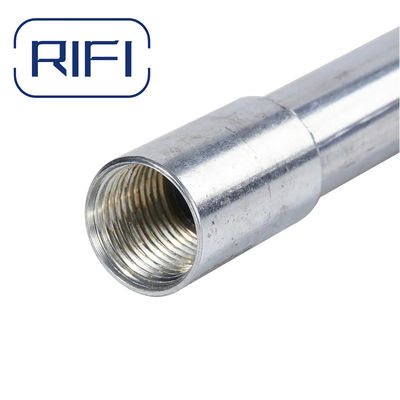 UL Certified Zinc Plated Silver Threaded IMC Conduit Pipe For Electrical Conduit Systems