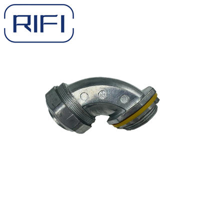 RIFI-Zinc Die Cast Liquid Tight Electrical Conduit Waterproof Angle 90 Degree Connector