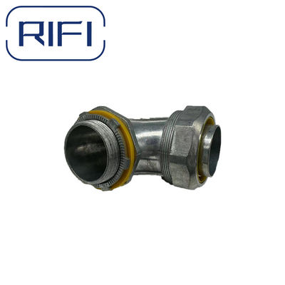 RIFI-Zinc Die Cast Liquid Tight Electrical Conduit Waterproof Angle 90 Degree Connector