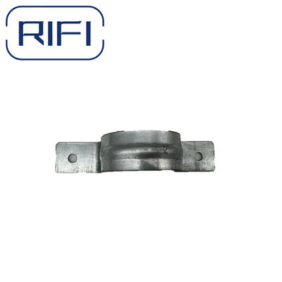 RIFI-Electrical EMT Conduit Fittings 2 Hole Pipe Strap Galvanized Metal Silver THS-050S-400S 2"