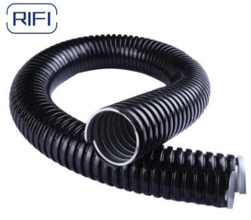 3/8"-4"Electrical Fitting Black Pvc-coated Metal Flexible Conduit