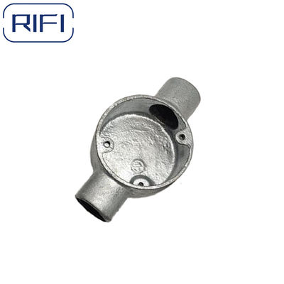 20mm,25mm RIFI Malleable Iron Circular Boxes HDG Tee Box 3 Way