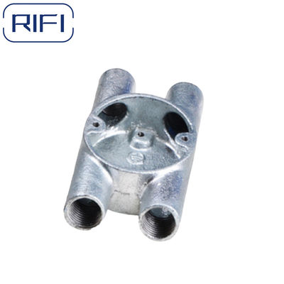 BS4568 Threaded Branch Two Way Box U Way Malleable Iron Circular Box