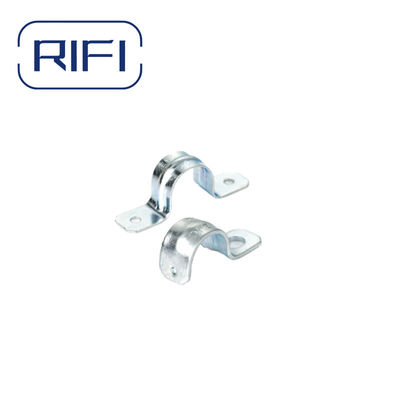 EMT Conduit Fittings Size 2/1"-4" Galvanized Steel One Hole/Two Hole Strap For Electrical Installations