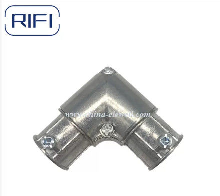 Set Screw Zinc Die Cast EMT To EMT Capped Corner Coupling 1/2 Inch To 1 Inch