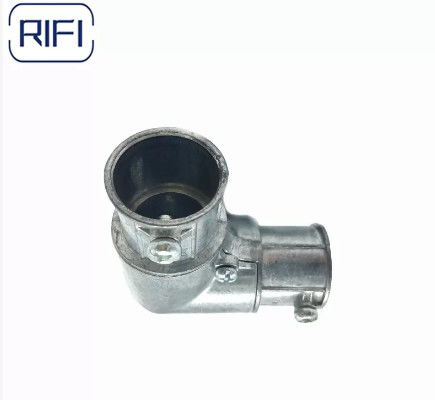 Set Screw Zinc Die Cast EMT To EMT Capped Corner Coupling 1/2 Inch To 1 Inch