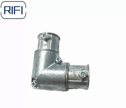 Set Screw Zinc Die Cast EMT To EMT Capped Corner Coupling 1/2 Inch To 1 Inch