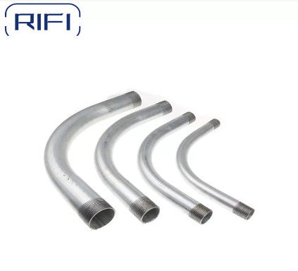 Pre Galvanized IMC Conduit Pipe Custom Rigid 90 Degree Elbows IRE050-IRE400
