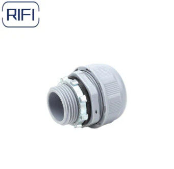 Grey Non-Metallic Liquid Tight Straight Electrical Conduit Straight / 90 Degree Connector