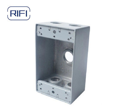 One / Two Gang / Round With 5/7 Holes C/W Closure Plugs And Mounting Lugs Weatherproof  Junction Box