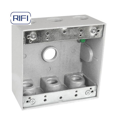 One / Two Gang / Round With 5/7 Holes C/W Closure Plugs And Mounting Lugs Weatherproof  Junction Box