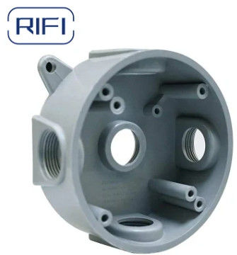 One / Two Gang / Round With 5/7 Holes C/W Closure Plugs And Mounting Lugs Weatherproof  Junction Box
