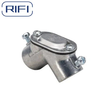 1 Inch Emt Conduit Fittings Emt To Emt 90 Degree Pull / Capped Corner Elbow Coupling For Connect Emt Pipe