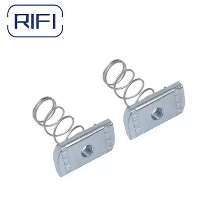 Spring Loaded Design Metal Hardware Fasteners Welding Square Spring Nut 1/4"-1/2"