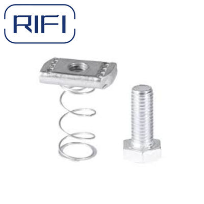 Spring Loaded Design Metal Hardware Fasteners Welding Square Spring Nut 1/4"-1/2"