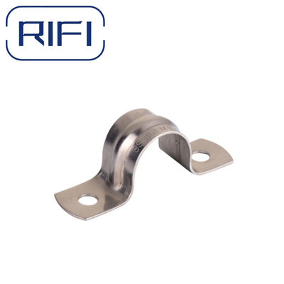 Electrical EMT Conduit Fittings 2 Hole Pipe Strap Galvanized Metal 4 Inch