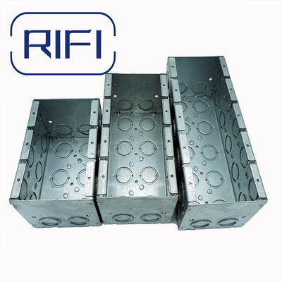 UL Listed Galvanized Steel Masonry Box With Concentric Knockouts Welded 3-1/2 In Deep Electrical Metal Box Americ