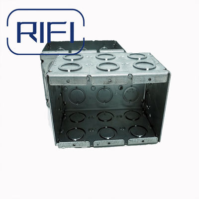 UL Listed Galvanized Steel Masonry Box With Concentric Knockouts Welded 3-1/2 In Deep Electrical Metal Box Americ