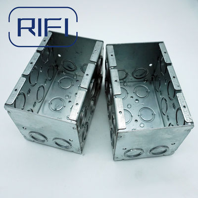 UL Listed Galvanized Steel Masonry Box With Concentric Knockouts Welded 3-1/2 In Deep Electrical Metal Box Americ
