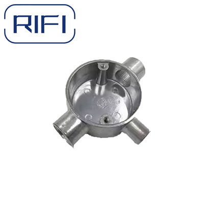 Tee 3 Way Hot Dip Galvanised Circular Junction Box For Electrical Installations