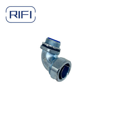3/8"-4"PVC Coated Material Flexible Conduit Fitting Dwj Type Flex To Box 90 Degree Connector