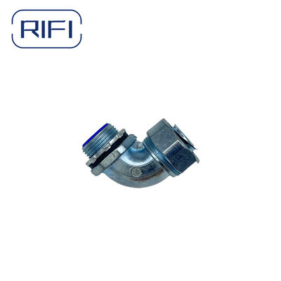 3/8"-4"PVC Coated Material Flexible Conduit Fitting Dwj Type Flex To Box 90 Degree Connector
