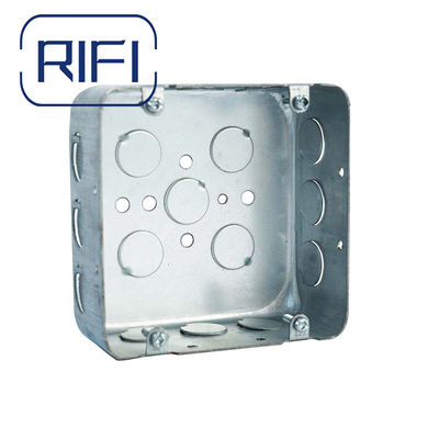 Metal Electrical Junction Box And Cover For Switch Box 1 1/2" Or 1 7/8" Or 2 1/8" Depth