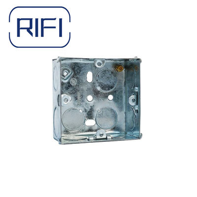 British Standards 3"X3" Single Gang Switch Socket GI Box 35mm Depth Electrical Fittings