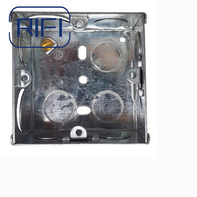 British Standards 3"X3" Single Gang Switch Socket GI Box 35mm Depth Electrical Fittings