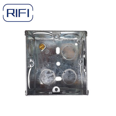 3x3 35mm Depth Electrical Back GI Metal Box GI Electric Switch Box With Galvanized Finished
