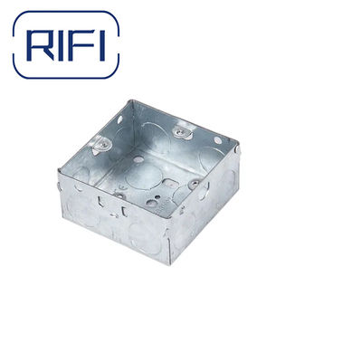3x3 35mm Depth Electrical Back GI Metal Box GI Electric Switch Box With Galvanized Finished